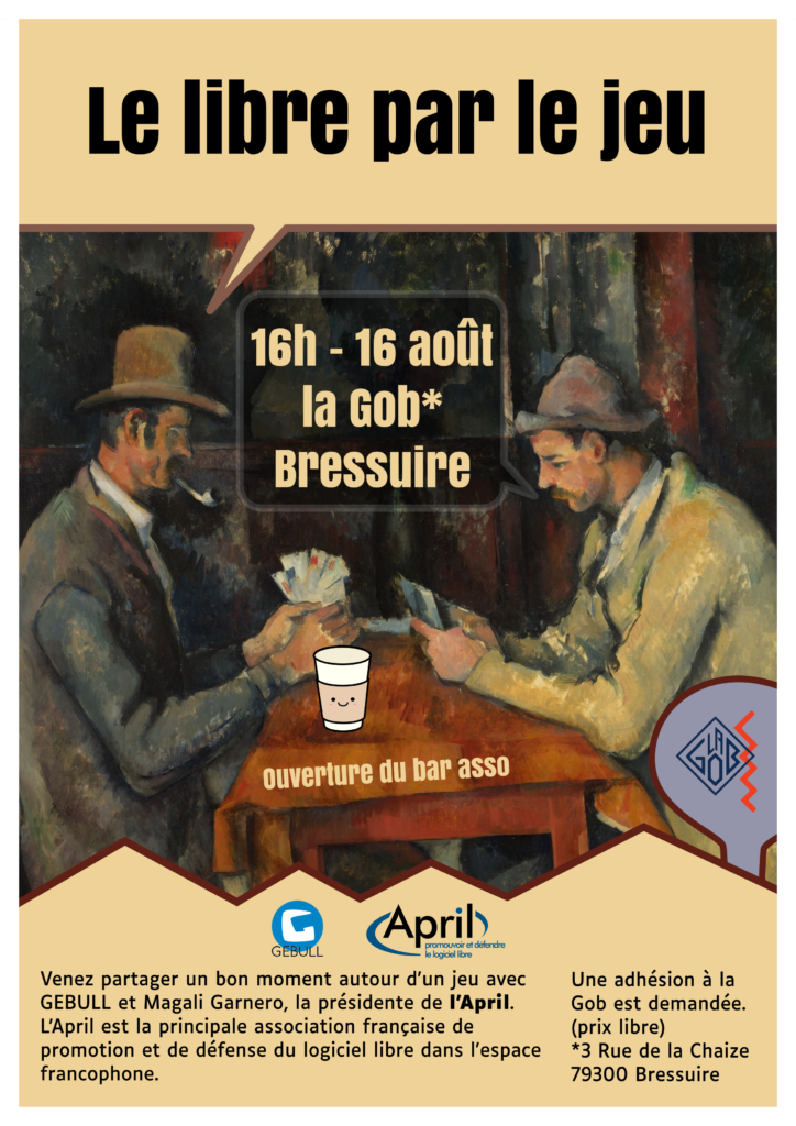 Affiche "Le libre par le jeu"
